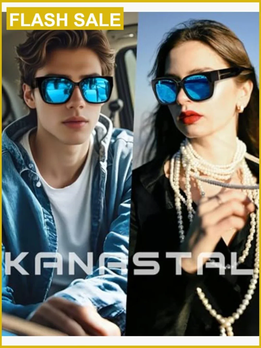 Oversized Fit Over Polarized Square Sunglasses UV400
